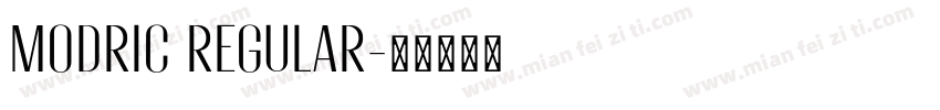 Modric Regular字体转换